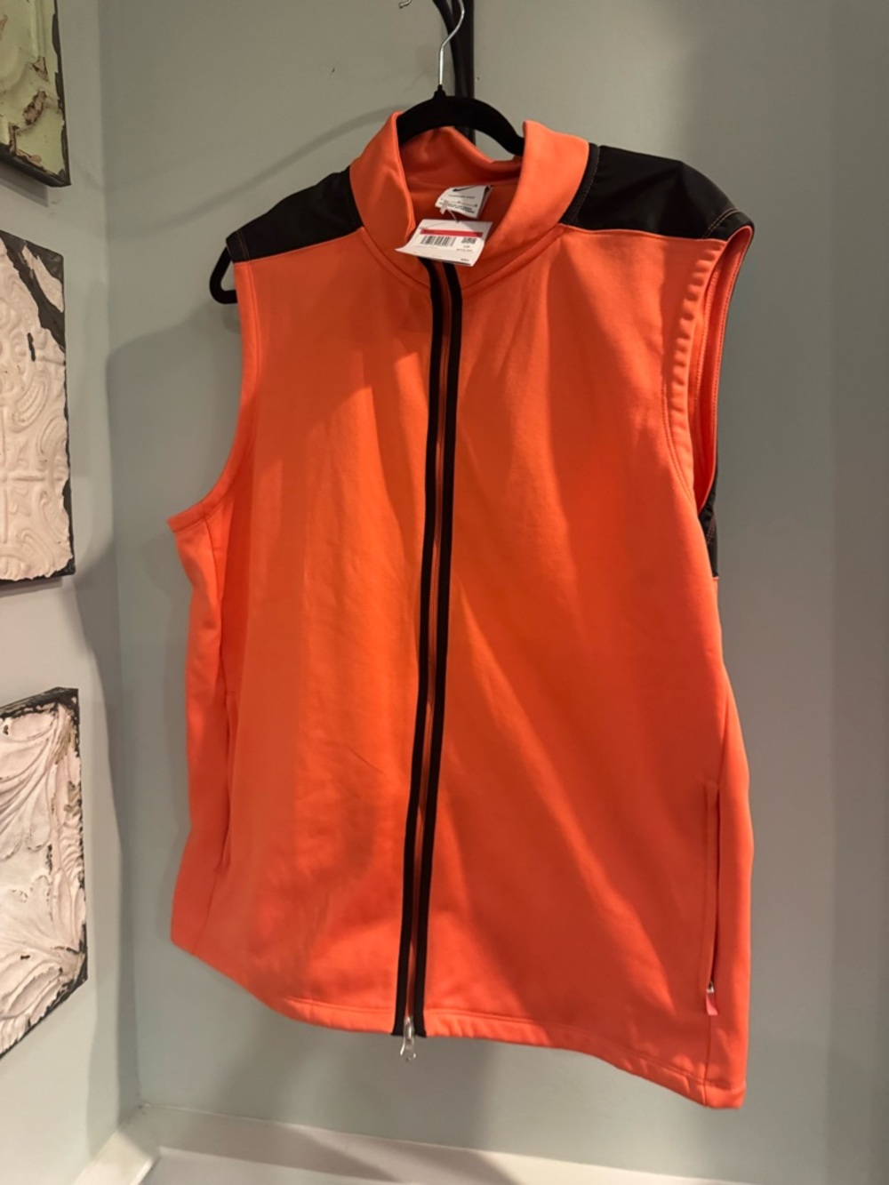 Nike Mens Therma Fit Victory Golf Vest Coral Sz Largs DA2905-451 _ NEW